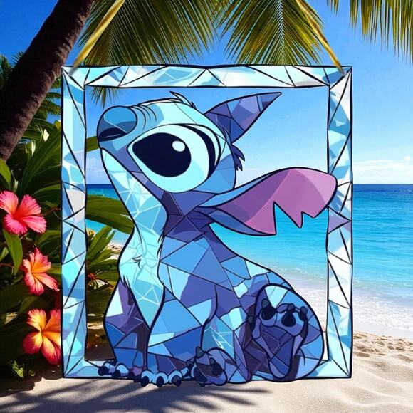Stitch 8” Acrylic Suncatcher – Stained Glass Style Window Art - Picture 5 of 5